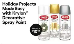 Lowe's Holiday Projects Made Easy with Krylon Decorative Spray Paint offer