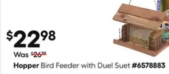 Lowe's Hopper Bird Feeder with Duel Suet offer