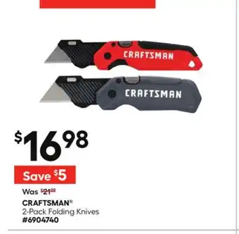 Lowe's 2-Pack Folding Knives offer