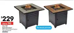 Lowe's 30-in Square Multi-Option Tile Gas Fire Pit offer