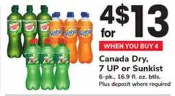 ACME Canada Dry, 7 UP or Sunkist offer