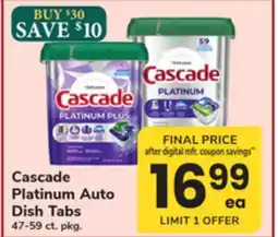 ACME Cascade Platinum Auto Dish Tabs offer