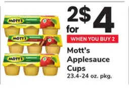 ACME Mott's Applesauce Cups offer