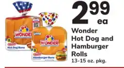 ACME Wonder Hot Dog and Hamburger Rolls offer