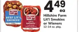 ACME Hillshire Farm Lit'l Smokies or Wieners offer
