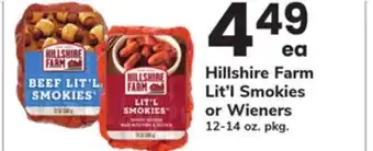 ACME Hillshire Farm Lit'l Smokies or Wieners offer