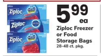 ACME Ziploc Freezer or Food Storage Bags offer