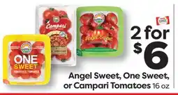 Weis Markets Angel Sweet, One Sweet, or Campari Tomatoes offer
