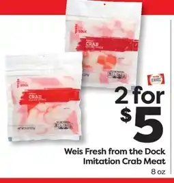 Weis Markets Weis Fresh from the Dock Imitation Crab Meat offer