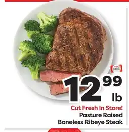 Weis Markets Pasture Raised Boneless Ribeye Steak offer