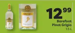 Weis Markets Barefoot Pinot Grigio offer
