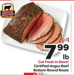 Weis Markets Certified Angus Beef Bottom Round Roast offer