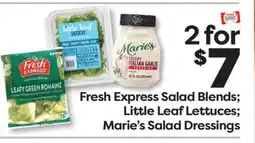 Weis Markets Fresh Express Salad Blends Little Leaf Lettuces Marie's Salad Dressings offer