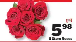 Weis Markets 6 Stem Roses offer