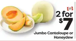 Weis Markets Jumbo Cantaloupe or Honeydew offer