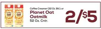 DeCicco & Sons Planet Oat Oatmilk, 52 Oz. Cntr offer