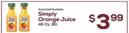 DeCicco & Sons Simply Orange Juice offer