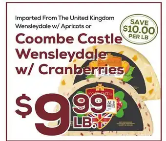 DeCicco & Sons Coombe Castle Wensleydale w/Cranberries offer