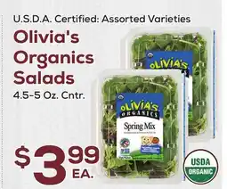 DeCicco & Sons Olivia's Organics Salads offer