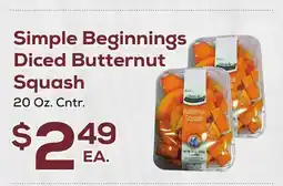 DeCicco & Sons Simple Beginnings Diced Butternut Squash offer