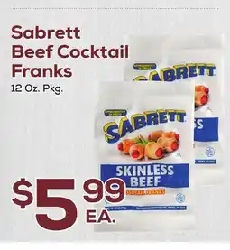 DeCicco & Sons Sabrett Beef Cocktail Franks offer