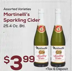 DeCicco & Sons Martinelli's Sparkling Cider offer