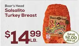 DeCicco & Sons Boar's Head Salsalito Turkey Breast offer