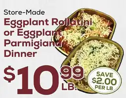 DeCicco & Sons Eggplant Rollatini or Eggplant Parmigiana Dinner offer