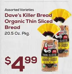 DeCicco & Sons Dave's Killer Bread Organic Thin Sliced Bread offer