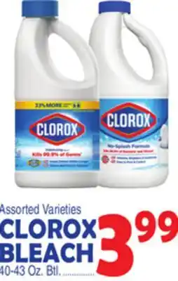 Bravo Supermarkets CLOROX BLEACH offer