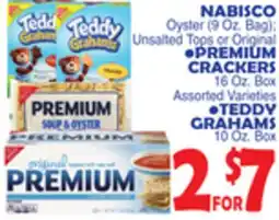 Bravo Supermarkets NABISCO PREMIUM CRACKERS, 16 Oz. Box offer