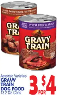 Bravo Supermarkets GRAVY TRAIN DOG FOOD 13.2 Oz. Cans offer