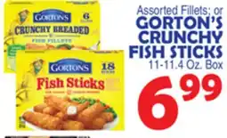 Bravo Supermarkets GORTON'S CRUNCHY FISH STICKS offer