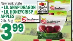 Bravo Supermarkets LIL SNAP DRAGON, LIL HONEYCRISP APPLES offer