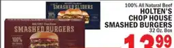 Bravo Supermarkets HOLTEN'S CHOP HOUSE CHOP HOUSE SMASHED BURGERS offer