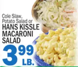 Bravo Supermarkets HANS KISSLE MACARONI MACARONI SALAD offer