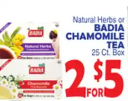 Bravo Supermarkets BADIA CHAMOMILE TEA offer