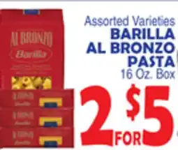 Bravo Supermarkets BARILLA AL BRONZO PASTA offer