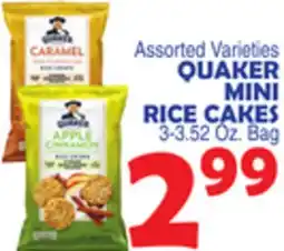 Bravo Supermarkets QUAKER MINI RICE CAKES offer
