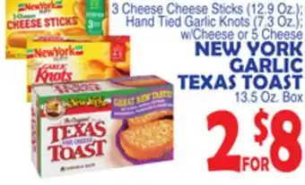 Bravo Supermarkets NEW YORK GARLIC TEXAS TOAST 13.5 Oz. Box offer
