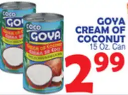 Bravo Supermarkets GOYA CREAM OF COCONUT offer