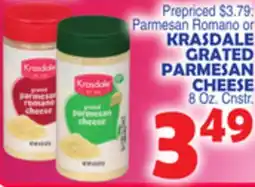 Bravo Supermarkets KRASDALE GRATED PARMESAN CHEESE offer