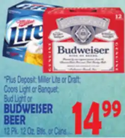 Bravo Supermarkets BUDWEISER BEER offer