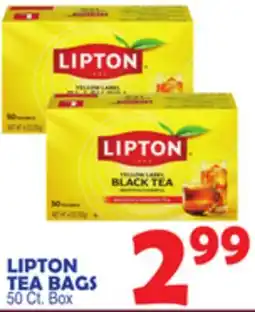 Bravo Supermarkets LIPTON TEA BAGS offer