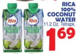 Bravo Supermarkets RICA 100% COCONUT WATER offer