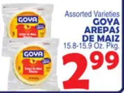 Bravo Supermarkets GOYA AREPAS DE MAIZ offer