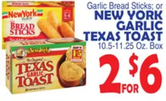 Bravo Supermarkets NEW YORK GARLIC TEXAS TOAST offer