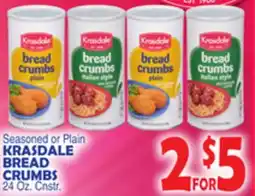 Bravo Supermarkets KRASDALE BREAD CRUMBS offer