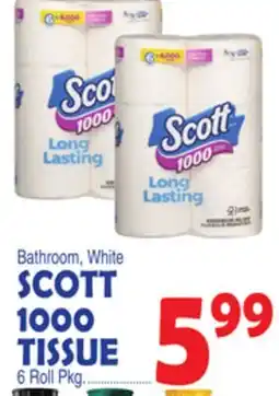 Bravo Supermarkets SCOTT 1000 TISSUE offer