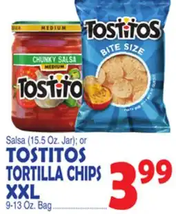 Bravo Supermarkets TOSTITOS TORTILLA CHIPS XXL offer
